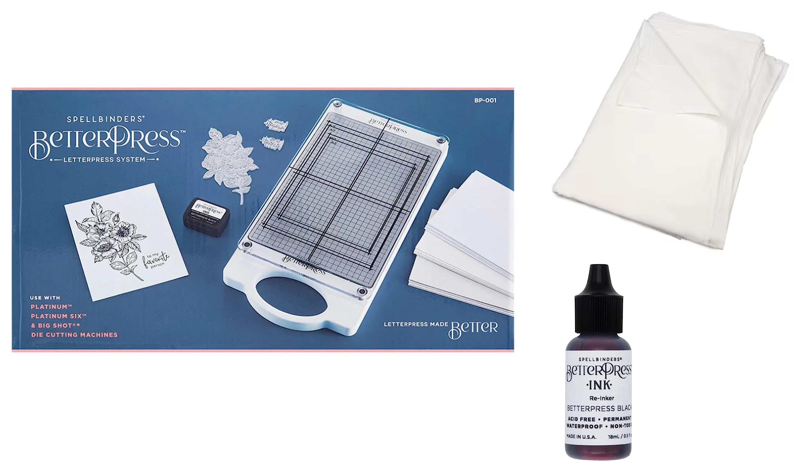 Amazon.com: Spellbinders BetterPress Letterpress System Including